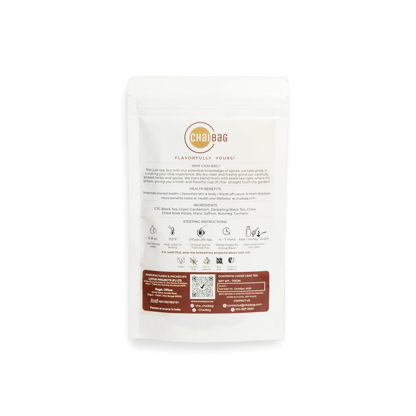 Saffron Masala Chai - ChaiBag